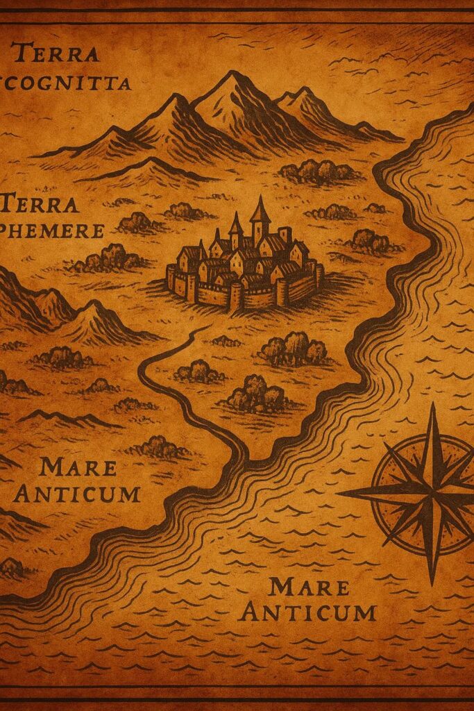 A stylised map of Aletophany