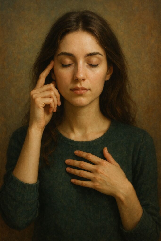 Faith matters more than knowledge: a symbolic image of inner balance between reason and emotions.